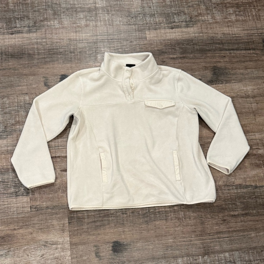 32 Degrees Women’s Fleece Pullover Sweatshirt - Ivory